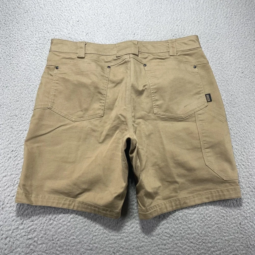 Duluth Trading Shorts Mens 38 Beige Canvas Chino 9